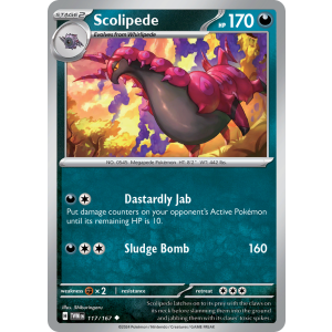 Scolipede 117/167 Pokemon TCG Scarlet & Violet Twilight Masquerade