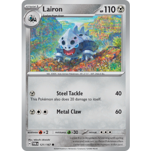 Lairon 121/167 Pokemon TCG Scarlet & Violet Twilight Masquerade