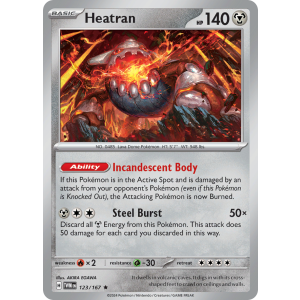 Heatran 123/167 Pokemon TCG Scarlet & Violet Twilight Masquerade