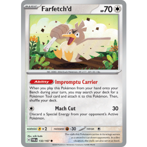 Farfetch'd 132/167 Pokemon TCG Scarlet & Violet Twilight Masquerade