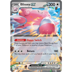 Double Rare Blissey ex 134/167 Pokemon TCG Scarlet & Violet Twilight Masquerade