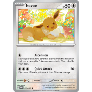 Eevee 135/167 Pokemon TCG Scarlet & Violet Twilight Masquerade