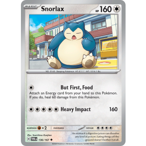 Snorlax 136/167 Pokemon TCG Scarlet & Violet Twilight Masquerade