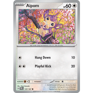 Aipom 137/167 Pokemon TCG Scarlet & Violet Twilight Masquerade