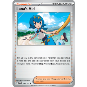 Lana's Aid 155/167 Pokemon TCG Scarlet & Violet Twilight Masquerade