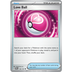 Love Ball 156/167 Pokemon TCG Scarlet & Violet Twilight Masquerade