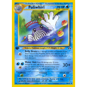 Poliwhirl 44/75 Pokemon TCG Neo Neo Discovery