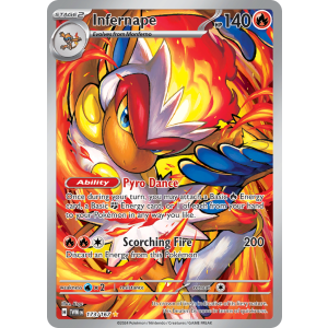 Illustration Rare Infernape 173/167 Pokemon TCG Scarlet & Violet Twilight Masquerade