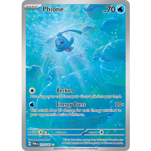 Illustration Rare Phione 175/167 Pokemon TCG Scarlet & Violet Twilight Masquerade