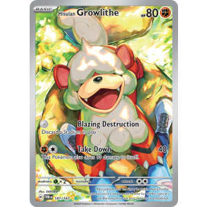 Illustration Rare Hisuian Growlithe 181/167 Pokemon TCG Scarlet & Violet Twilight Masquerade