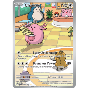 Illustration Rare Chansey 187/167 Pokemon TCG Scarlet & Violet Twilight Masquerade