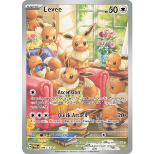 Illustration Rare Eevee 188/167 Pokemon TCG Scarlet & Violet Twilight Masquerade