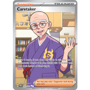 Ultra Rare Caretaker 203/167 Pokemon TCG Scarlet & Violet Twilight Masquerade