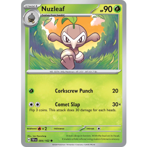 Nuzleaf 4/162 Pokemon TCG Scarlet & Violet Temporal Forces