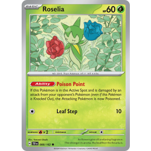 Roselia 8/162 Pokemon TCG Scarlet & Violet Temporal Forces