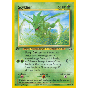 Scyther 46/75 Pokemon TCG Neo Neo Discovery