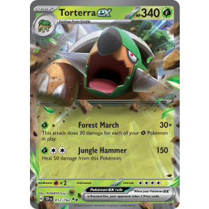 Double Rare Torterra ex 12/162 Pokemon TCG Scarlet & Violet Temporal Forces