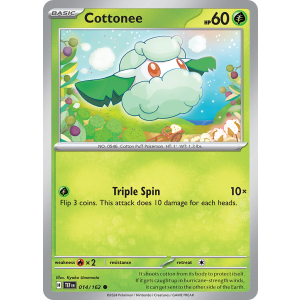 Cottonee 14/162 Pokemon TCG Scarlet & Violet Temporal Forces