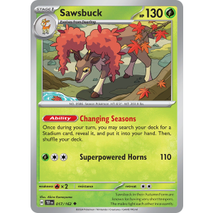 Sawsbuck 17/162 Pokemon TCG Scarlet & Violet Temporal Forces