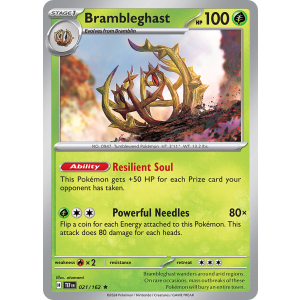 Brambleghast 21/162 Pokemon TCG Scarlet & Violet Temporal Forces