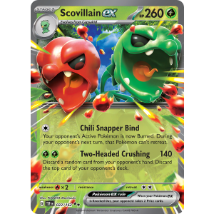 Double Rare Scovillain ex 22/162 Pokemon TCG Scarlet & Violet Temporal Forces