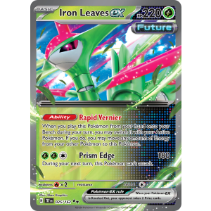 Double Rare Iron Leaves ex 25/162 Pokemon TCG Scarlet & Violet Temporal Forces