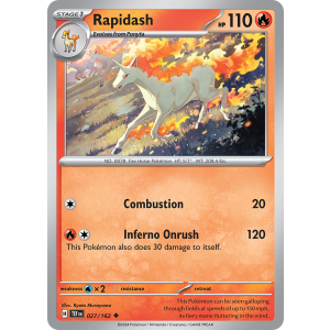 Rapidash 27/162 Pokemon TCG Scarlet & Violet Temporal Forces