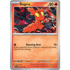 Slugma 28/162 Pokemon TCG Scarlet & Violet Temporal Forces