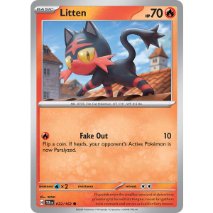 Litten 32/162 Pokemon TCG Scarlet & Violet Temporal Forces