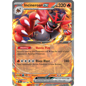 Double Rare Incineroar ex 34/162 Pokemon TCG Scarlet & Violet Temporal Forces