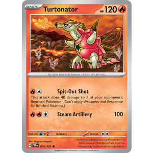 Turtonator 35/162 Pokemon TCG Scarlet & Violet Temporal Forces