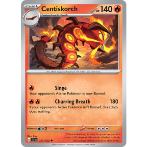 Centiskorch 37/162 Pokemon TCG Scarlet & Violet Temporal Forces