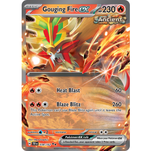 Double Rare Gouging Fire ex 38/162 Pokemon TCG Scarlet & Violet Temporal Forces