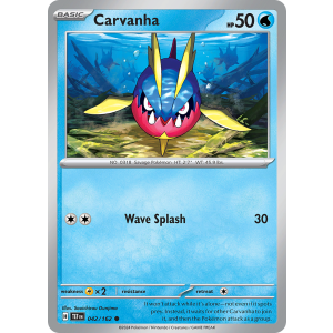 Carvanha 42/162 Pokemon TCG Scarlet & Violet Temporal Forces