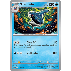 Sharpedo 43/162 Pokemon TCG Scarlet & Violet Temporal Forces