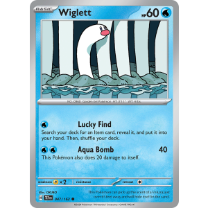 Wiglett 47/162 Pokemon TCG Scarlet & Violet Temporal Forces