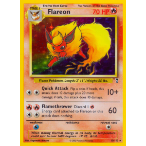 Rare Holo Flareon 10/110 Pokemon TCG Other Legendary Collection