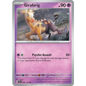 Girafarig 66/162 Pokemon TCG Scarlet & Violet Temporal Forces