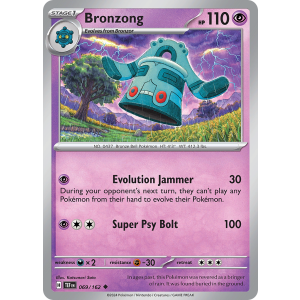 Bronzong 69/162 Pokemon TCG Scarlet & Violet Temporal Forces