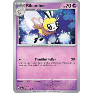 Ribombee 76/162 Pokemon TCG Scarlet & Violet Temporal Forces