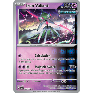 Iron Valiant 80/162 Pokemon TCG Scarlet & Violet Temporal Forces