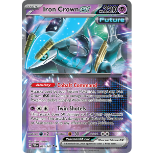 Double Rare Iron Crown ex 81/162 Pokemon TCG Scarlet & Violet Temporal Forces