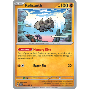 Relicanth 84/162 Pokemon TCG Scarlet & Violet Temporal Forces