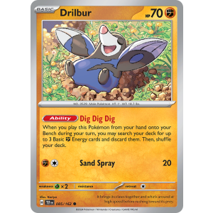 Drilbur 85/162 Pokemon TCG Scarlet & Violet Temporal Forces