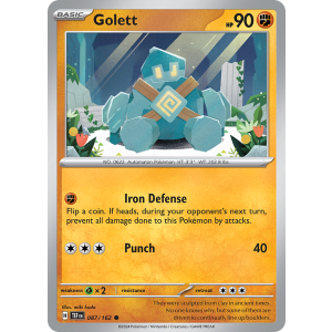 Golett 87/162 Pokemon TCG Scarlet & Violet Temporal Forces