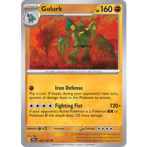 Golurk 88/162 Pokemon TCG Scarlet & Violet Temporal Forces