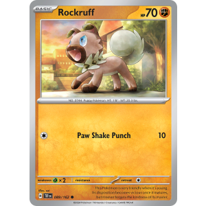 Rockruff 89/162 Pokemon TCG Scarlet & Violet Temporal Forces