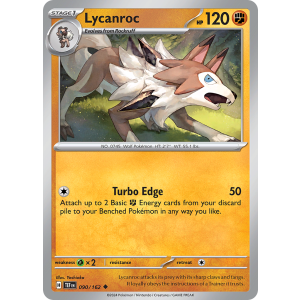 Lycanroc 90/162 Pokemon TCG Scarlet & Violet Temporal Forces