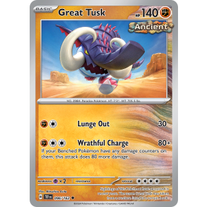 Great Tusk 96/162 Pokemon TCG Scarlet & Violet Temporal Forces