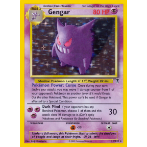 Rare Holo Gengar 11/110 Pokemon TCG Other Legendary Collection